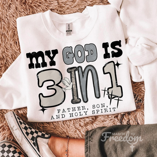 MTF259 - My God is 3 in 1 Father, Son, and Holy Spirit