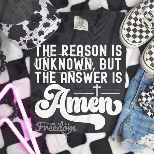 MTF284 - The Reason is Unknown, But the Answer is Amen