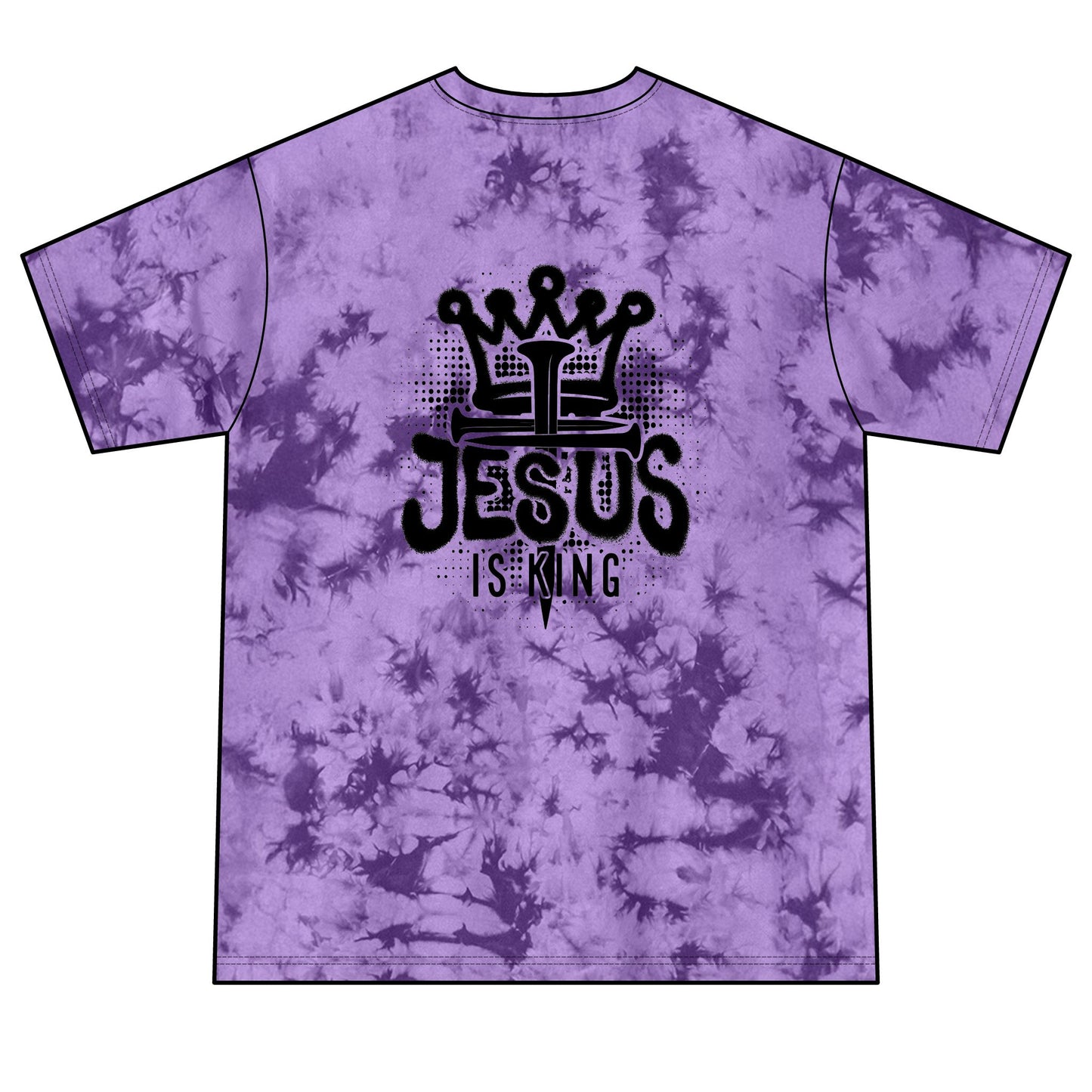 MTF322 - Jesus Is King Tie-Dye