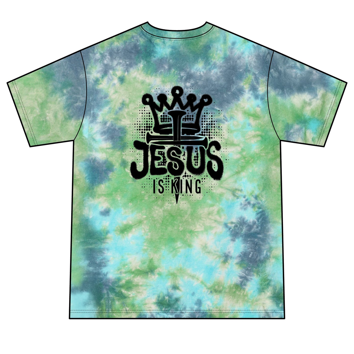 MTF322 - Jesus Is King Tie-Dye