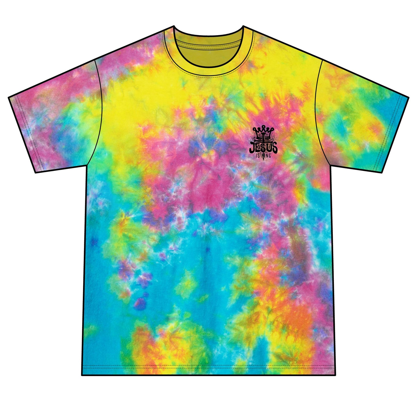 MTF322 - Jesus Is King Tie-Dye