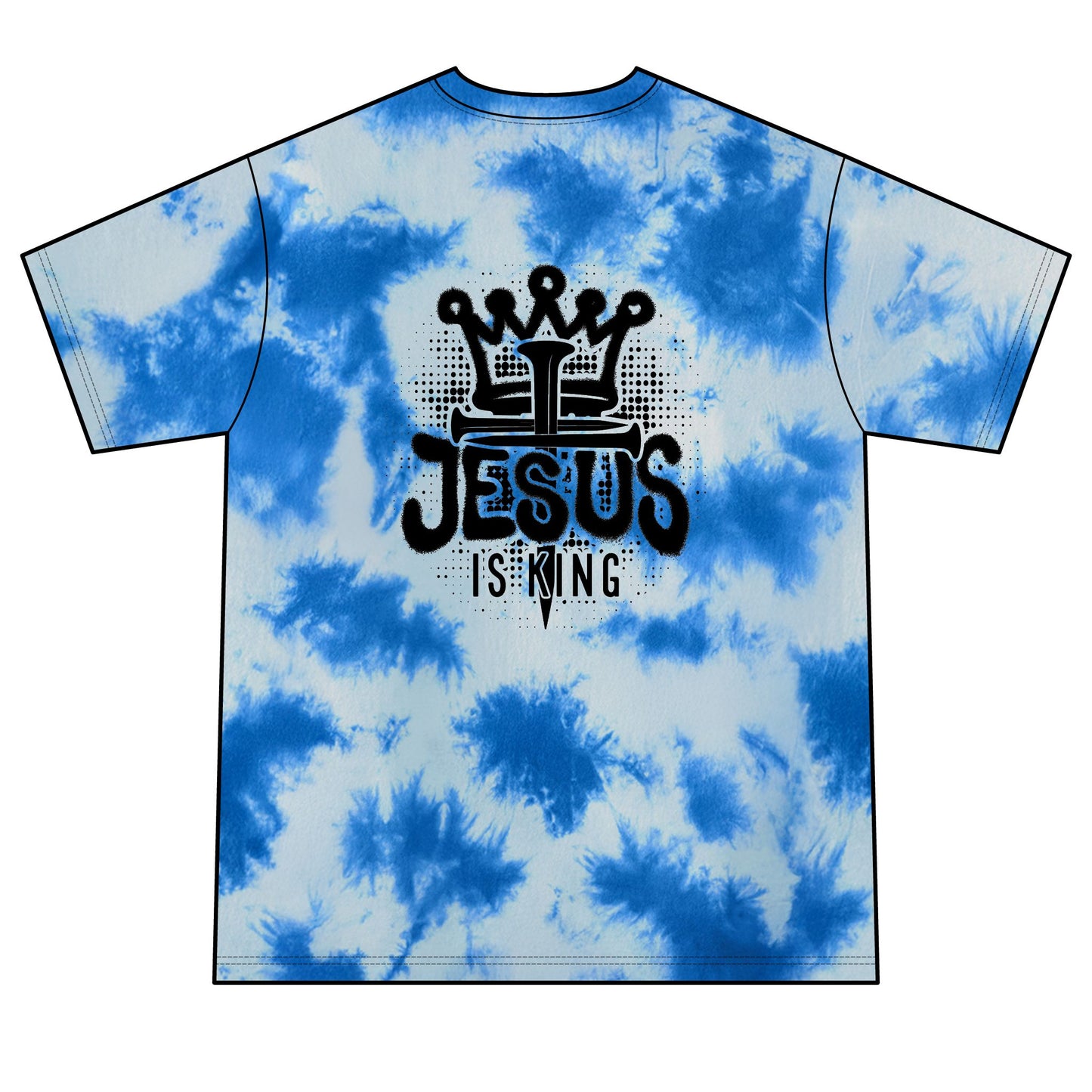 MTF322 - Jesus Is King Tie-Dye