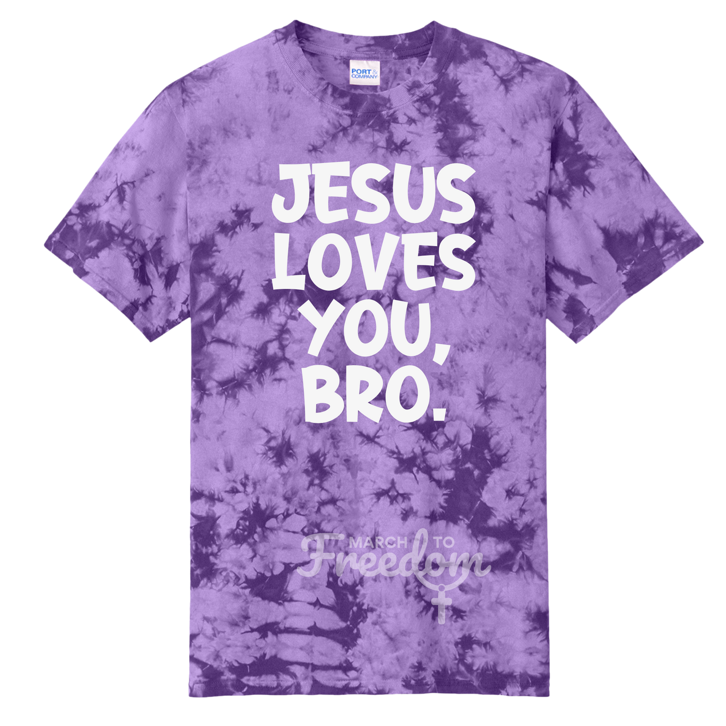 MTF318 - Jesus Loves You Bro Tie-Dye