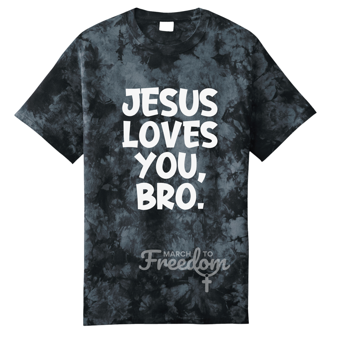MTF318 - Jesus Loves You Bro Tie-Dye