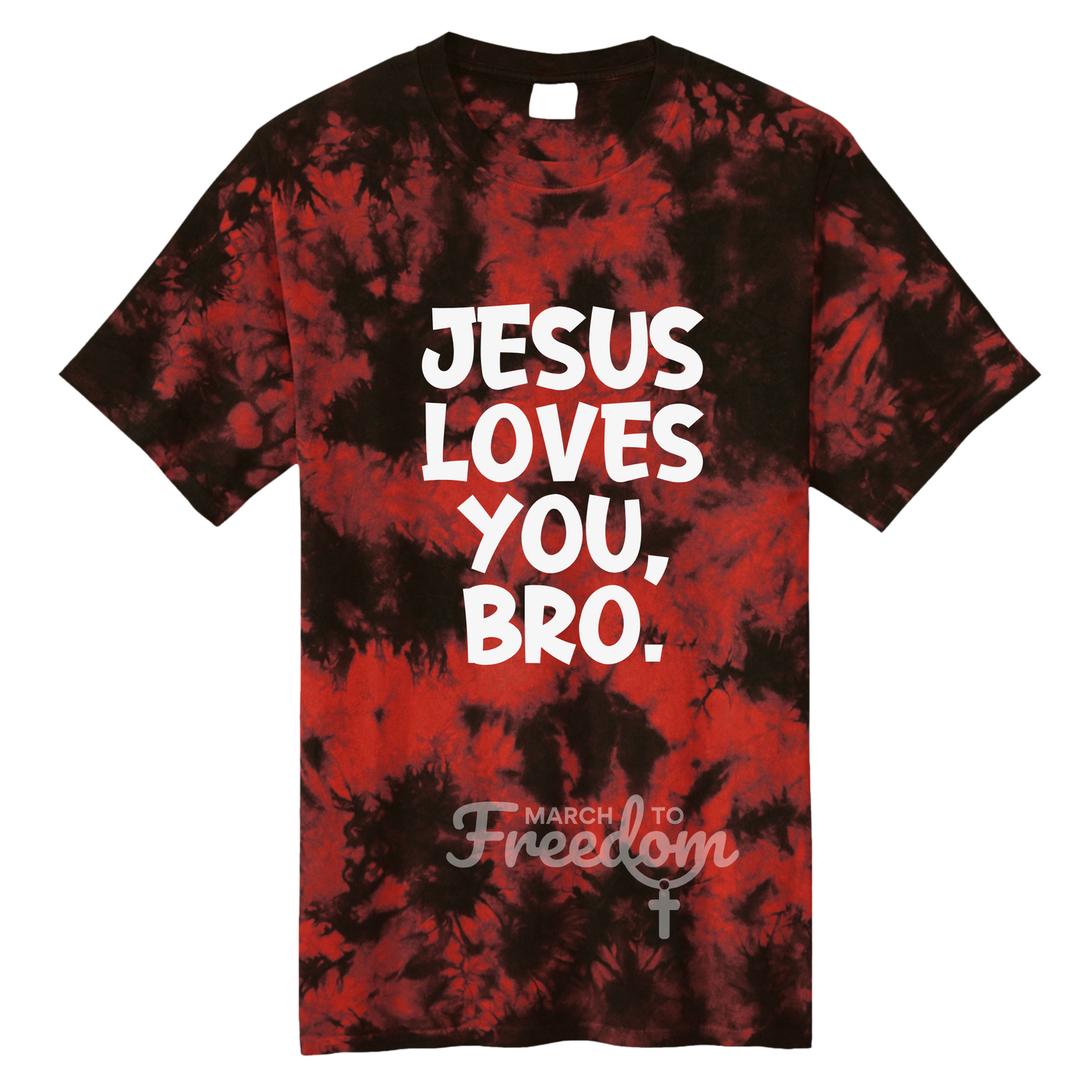 MTF318 - Jesus Loves You Bro Tie-Dye