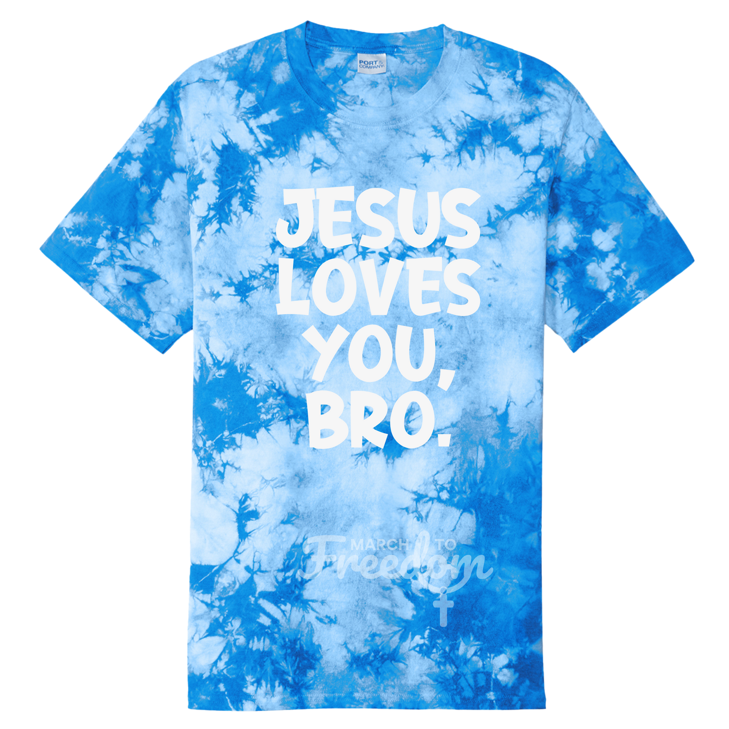 MTF318 - Jesus Loves You Bro Tie-Dye