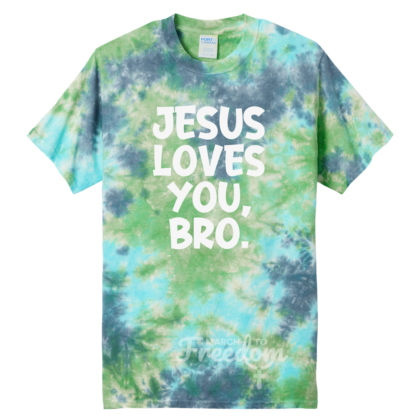 MTF318 - Jesus Loves You Bro Tie-Dye