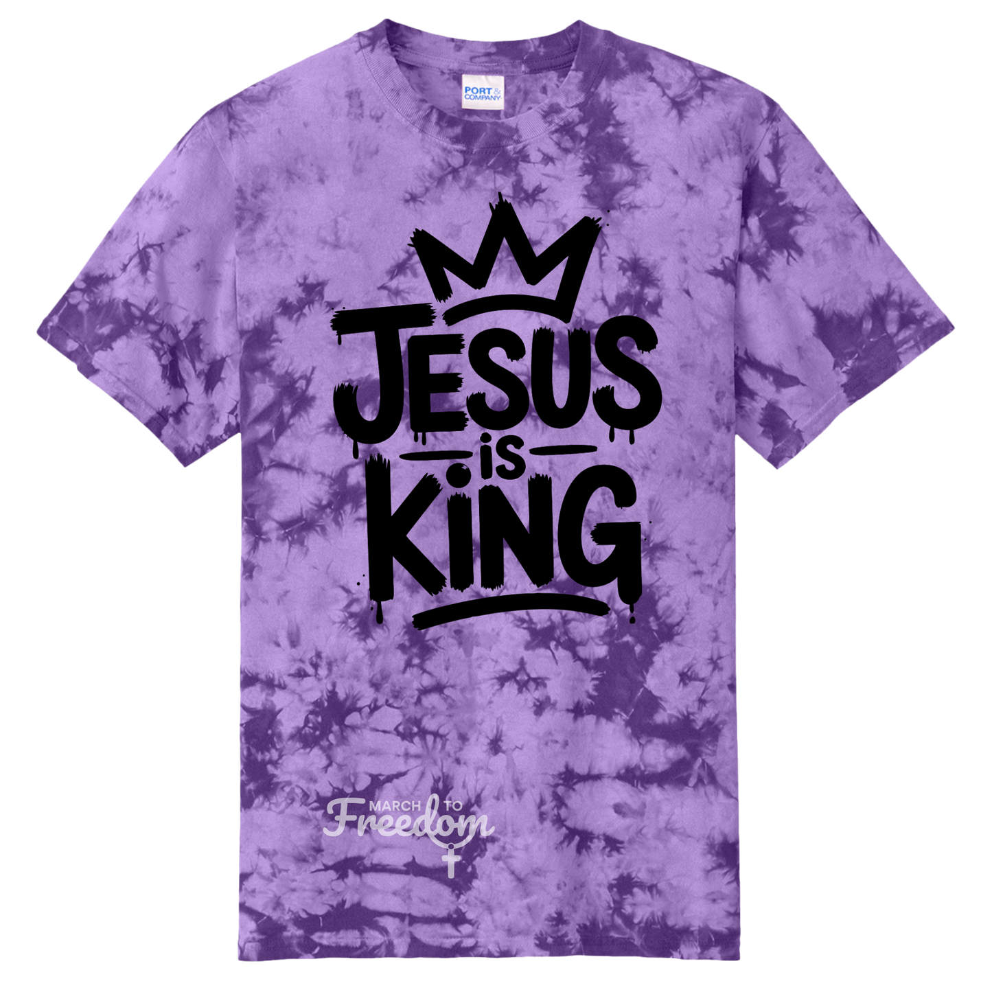 MTF109 - Jesus Is King Tie-Dye