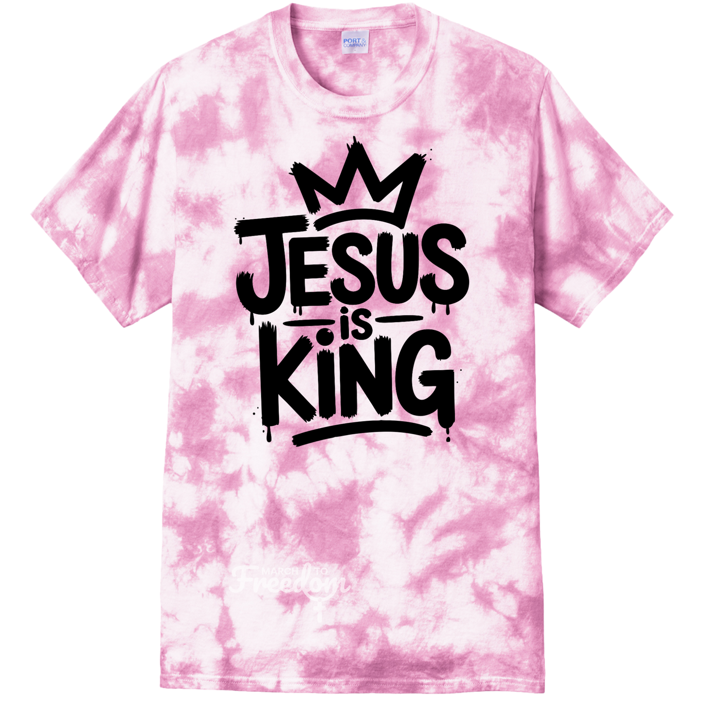 MTF109 - Jesus Is King Tie-Dye