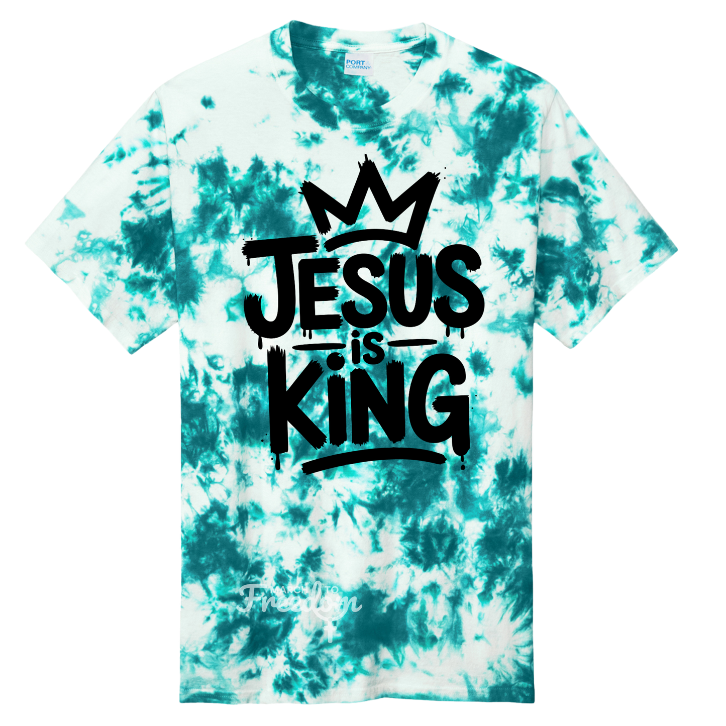 MTF109 - Jesus Is King Tie-Dye