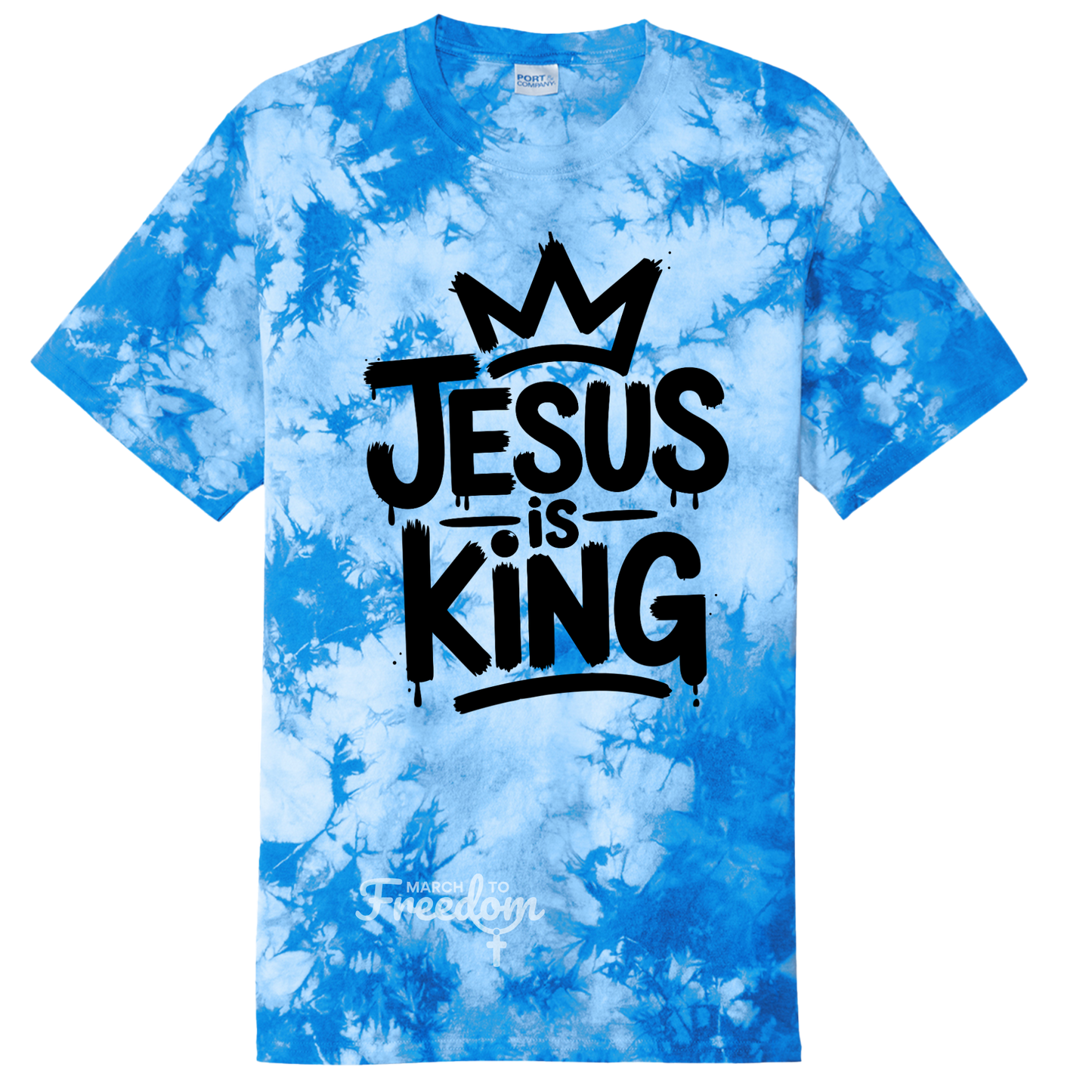 MTF109 - Jesus Is King Tie-Dye