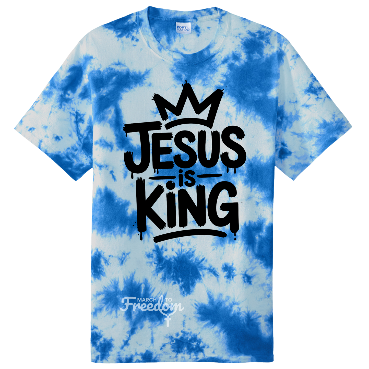 MTF109 - Jesus Is King Tie-Dye