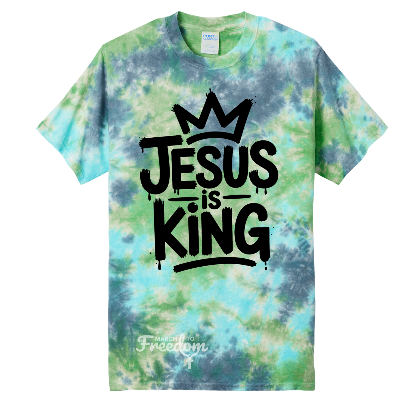 MTF109 - Jesus Is King Tie-Dye