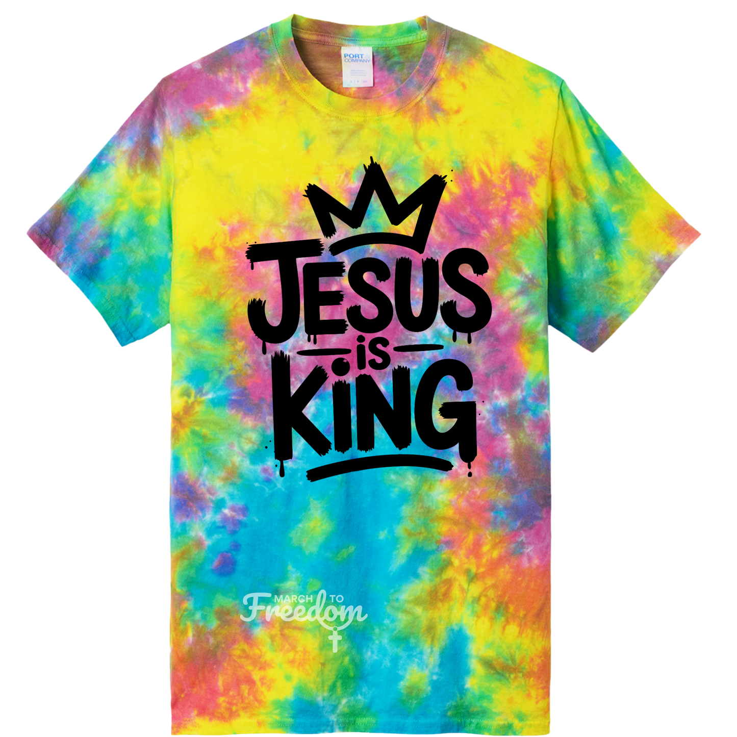 MTF109 - Jesus Is King Tie-Dye
