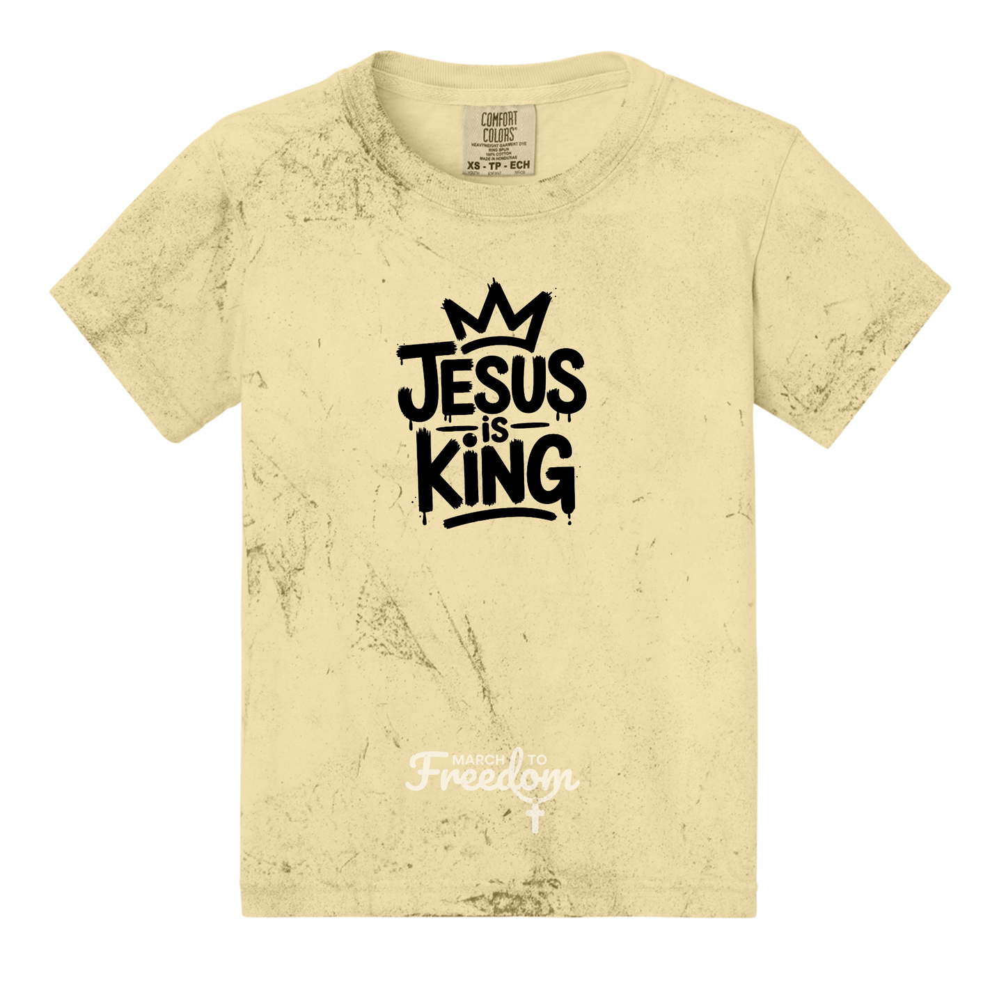 MTF319 - Jesus Is King Tie-Dye Youth T-Shirt