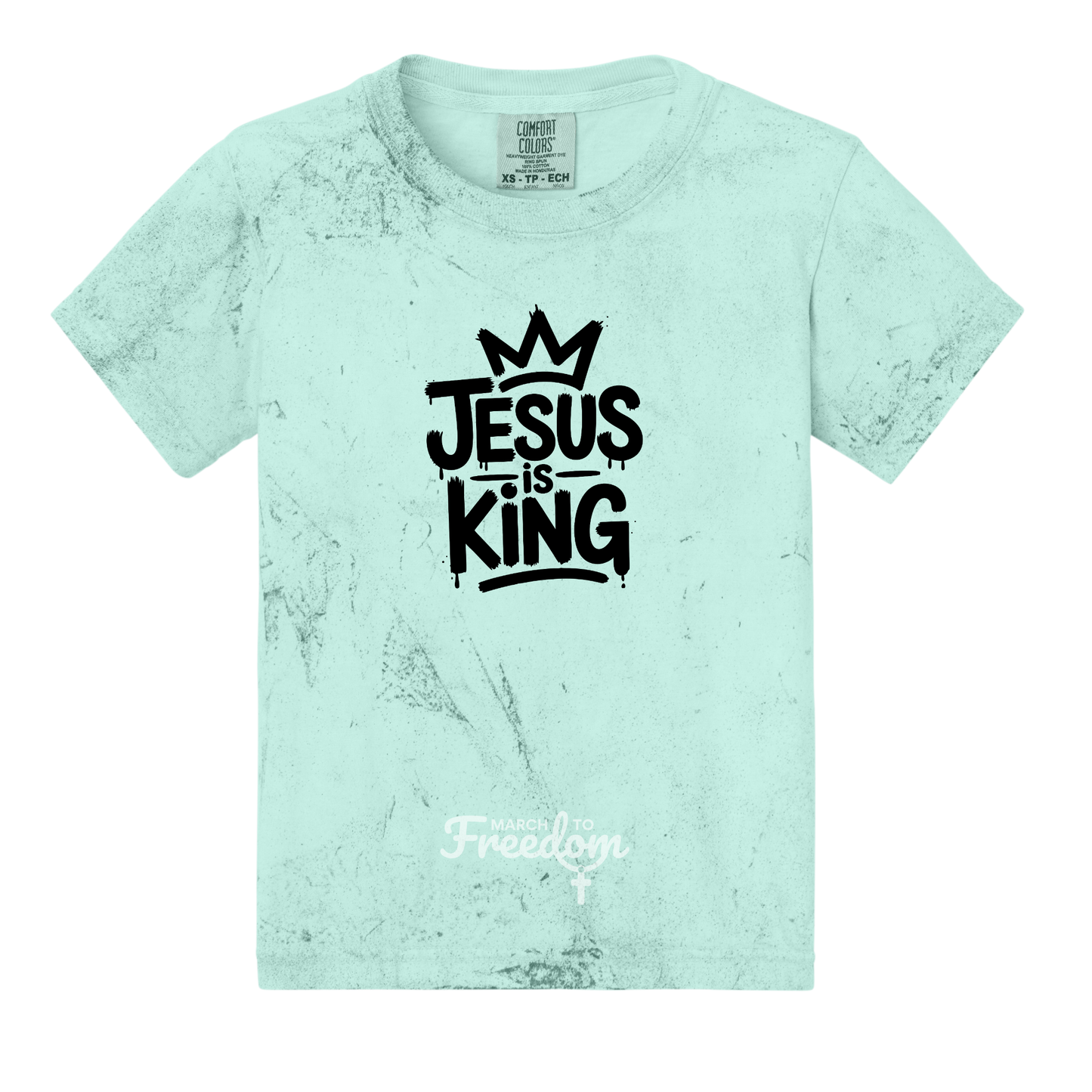 MTF319 - Jesus Is King Tie-Dye Youth T-Shirt