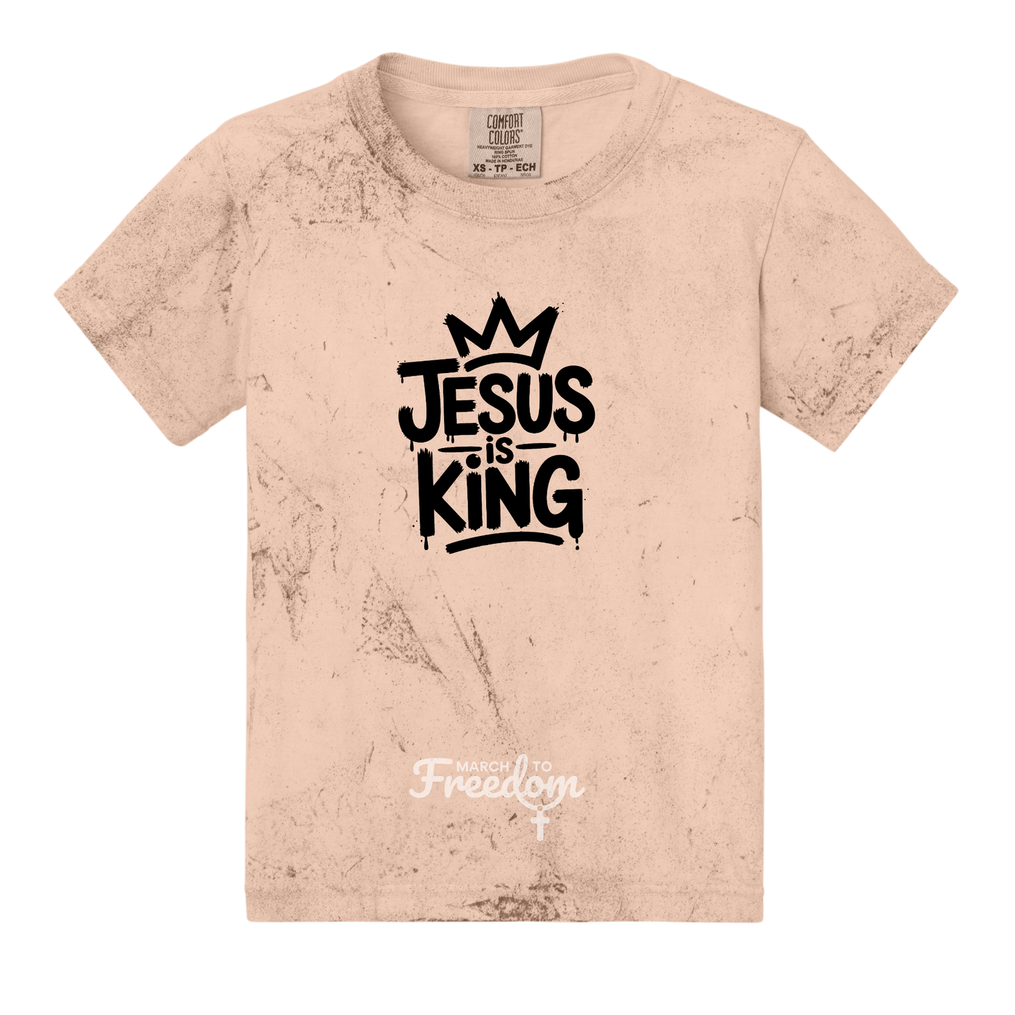 MTF319 - Jesus Is King Tie-Dye Youth T-Shirt