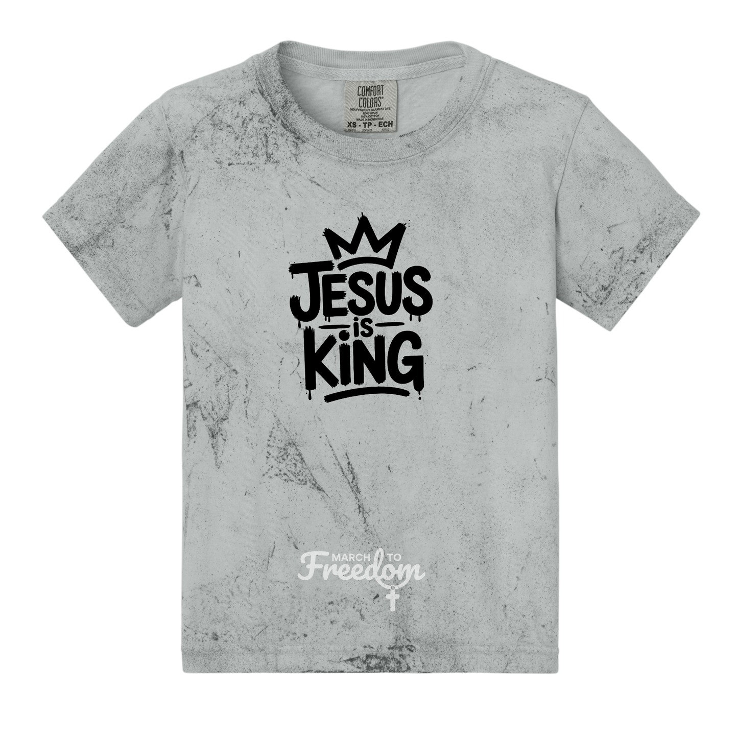 MTF319 - Jesus Is King Tie-Dye Youth T-Shirt