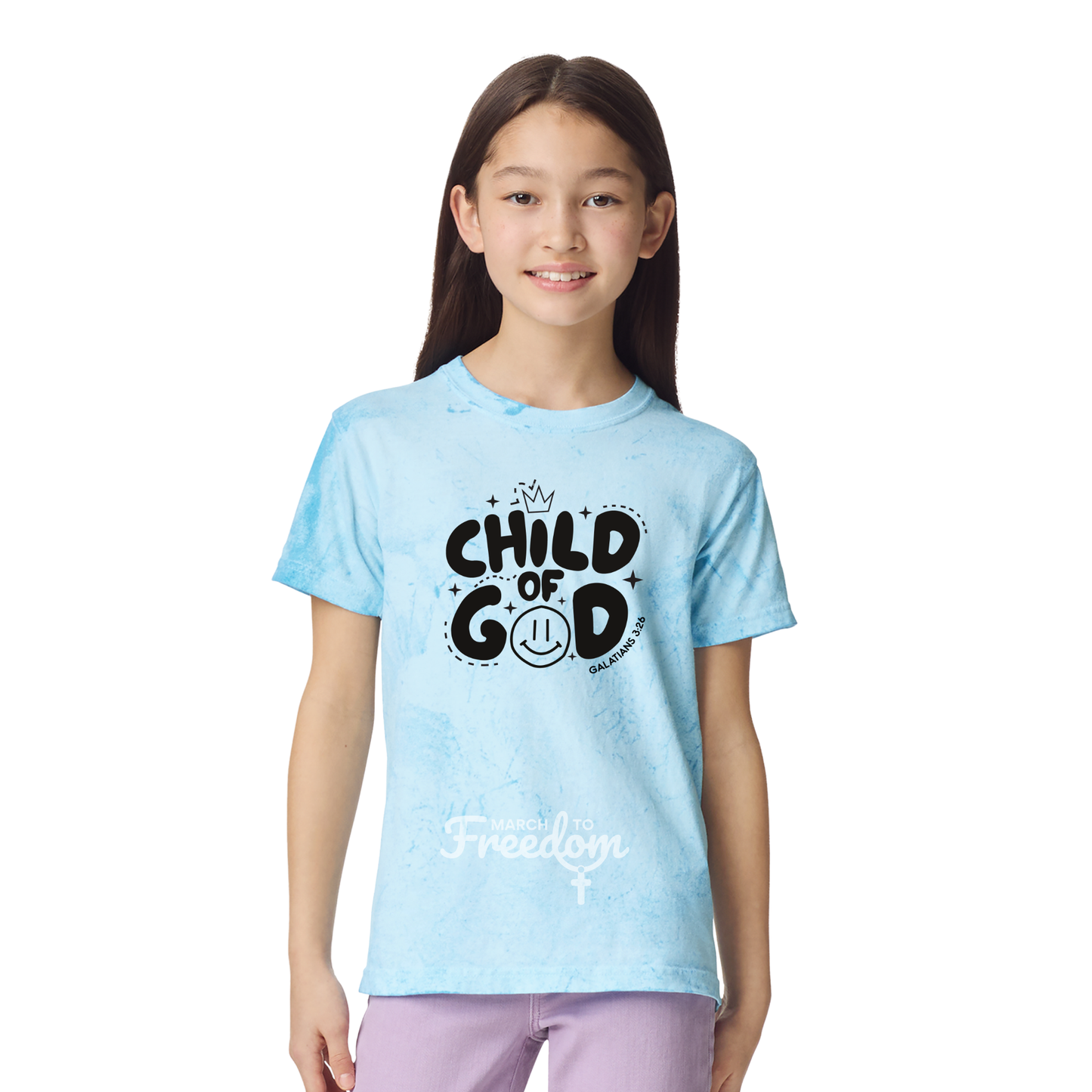 MTF321 - Child of God Tie-Dye Youth T-Shirt