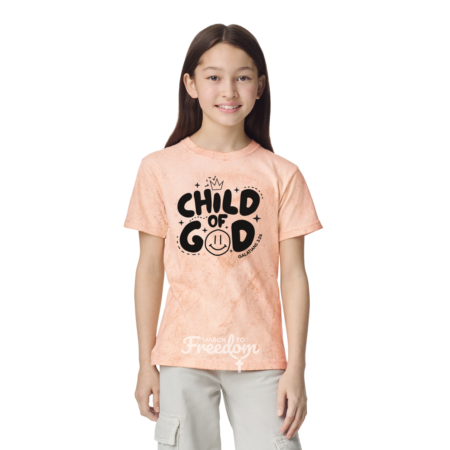 MTF321 - Child of God Tie-Dye Youth T-Shirt
