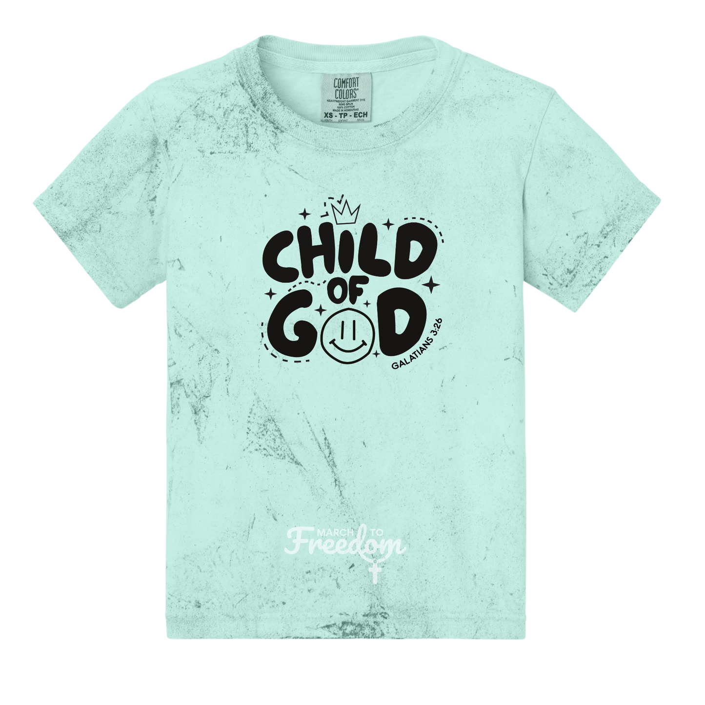 MTF321 - Child of God Tie-Dye Youth T-Shirt