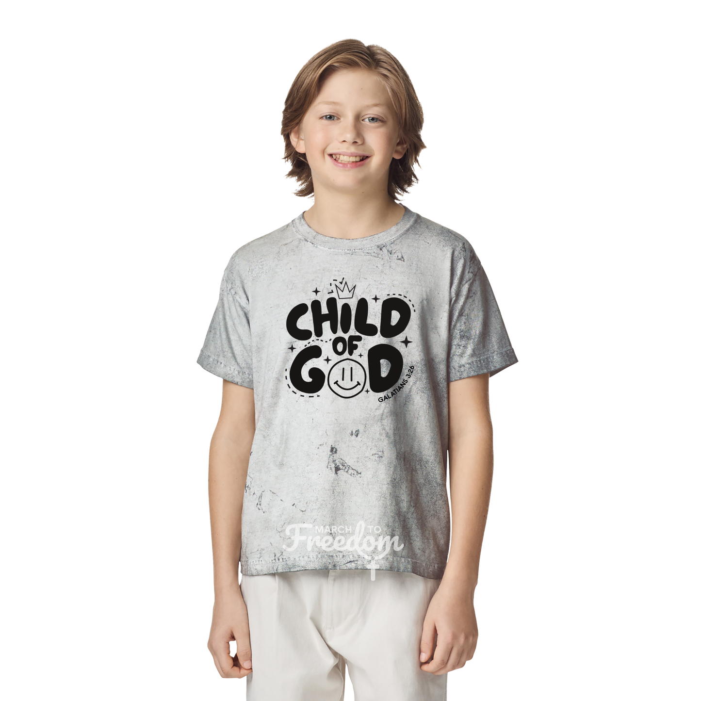 MTF321 - Child of God Tie-Dye Youth T-Shirt