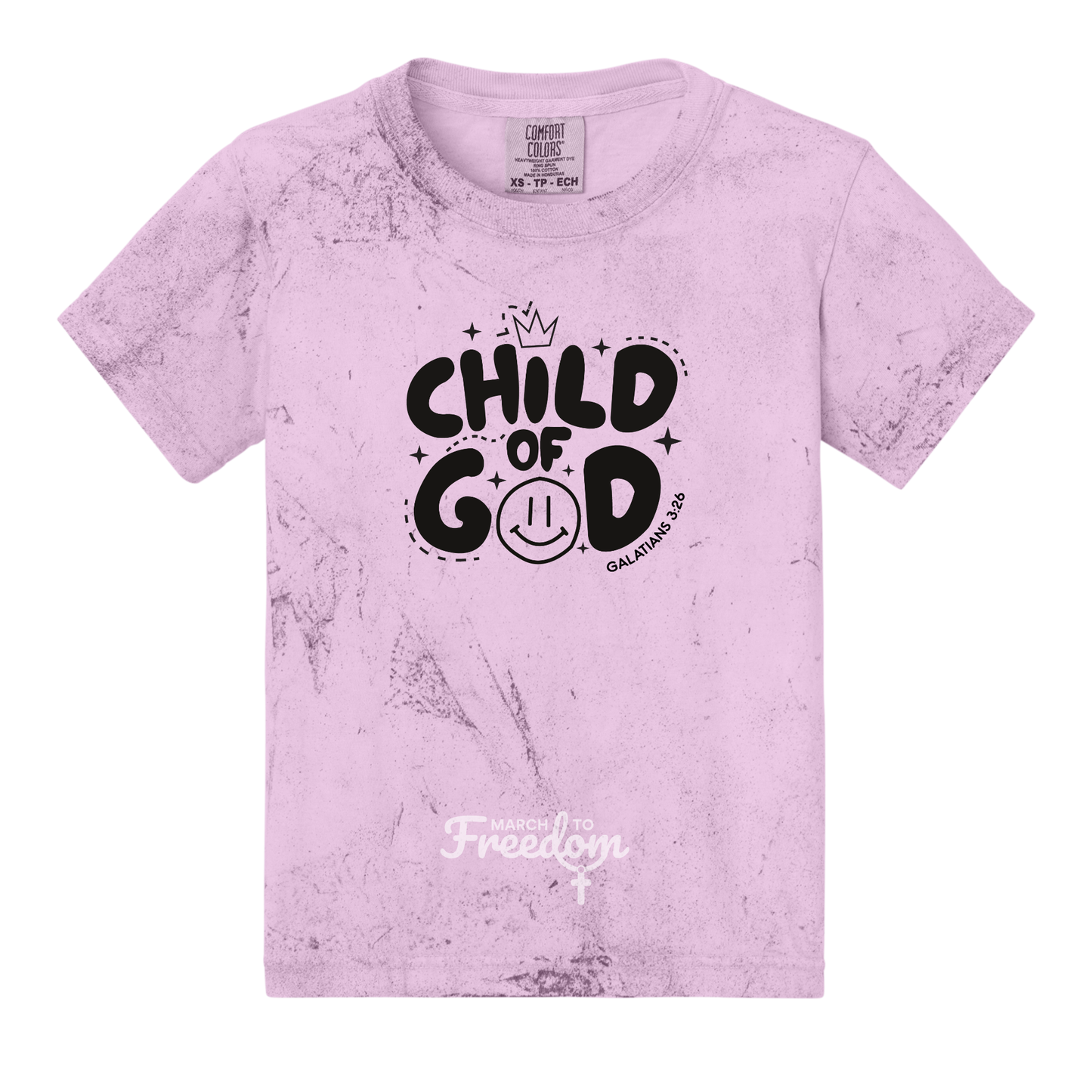 MTF321 - Child of God Tie-Dye Youth T-Shirt