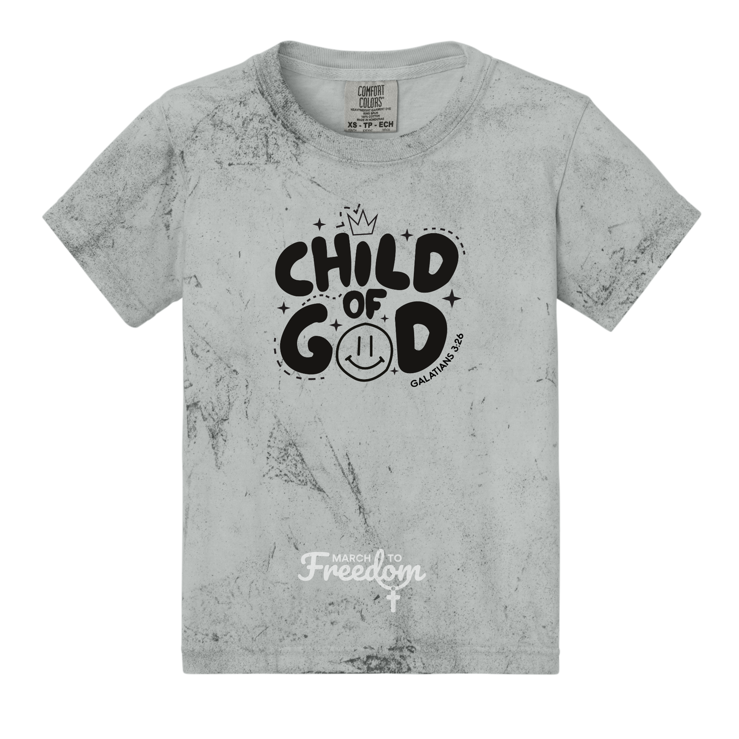 MTF321 - Child of God Tie-Dye Youth T-Shirt