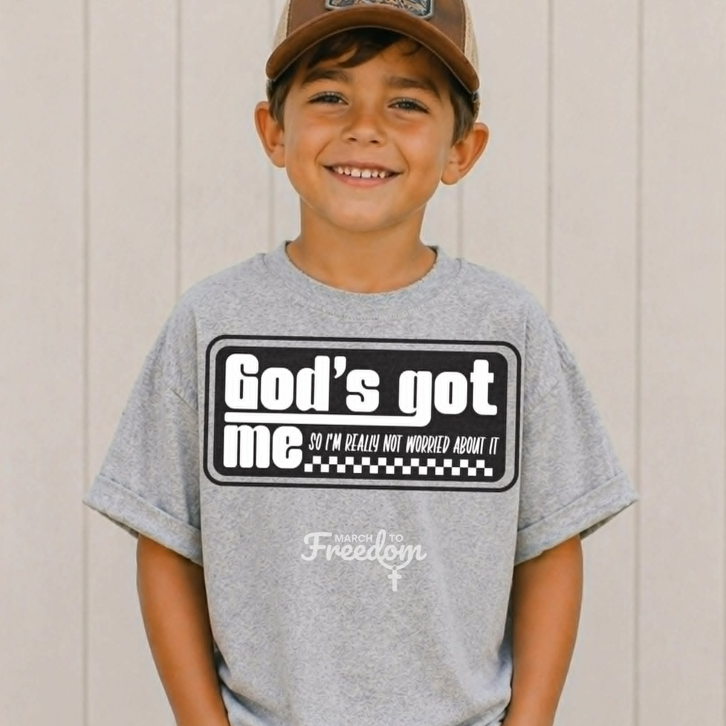 MTF326 - God's Got Me Youth T-Shirt