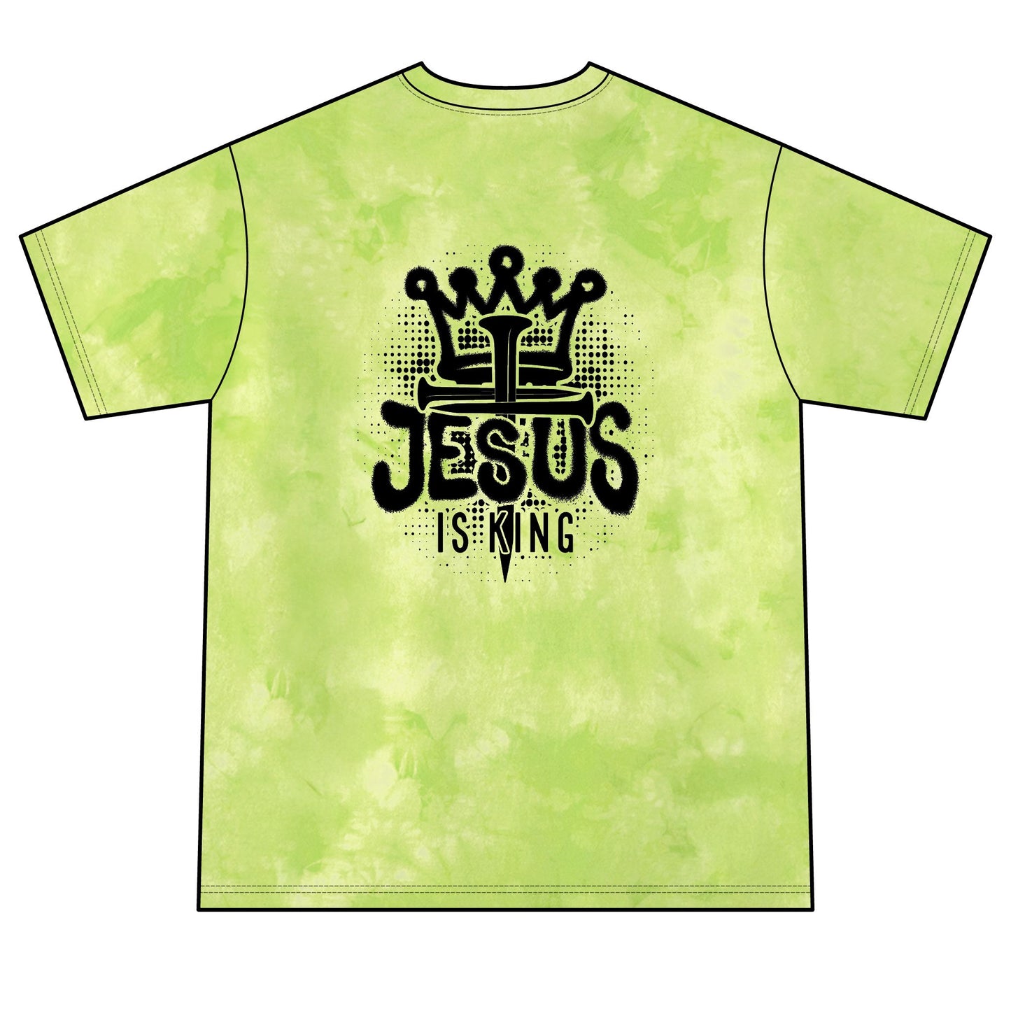 MTF322 - Jesus Is King Tie-Dye
