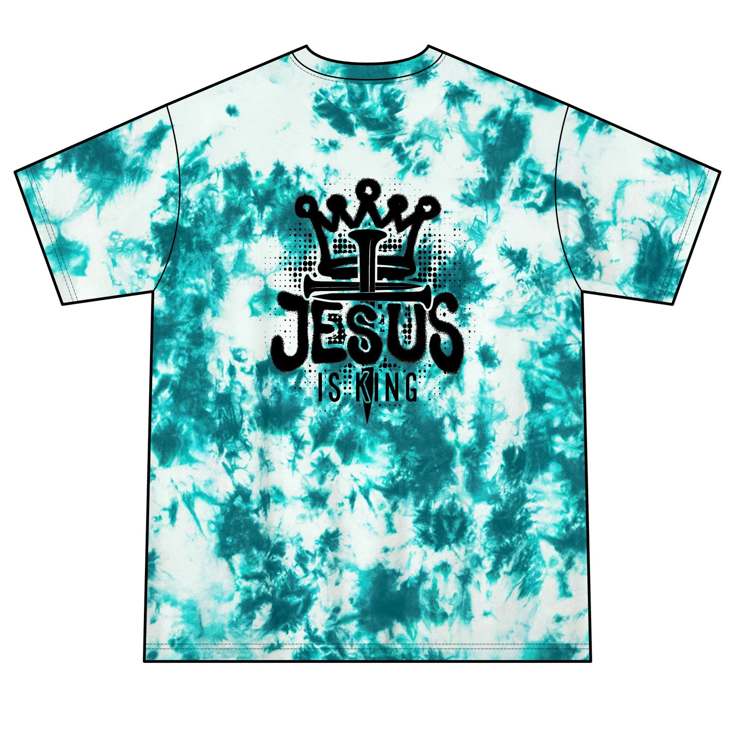 MTF322 - Jesus Is King Tie-Dye