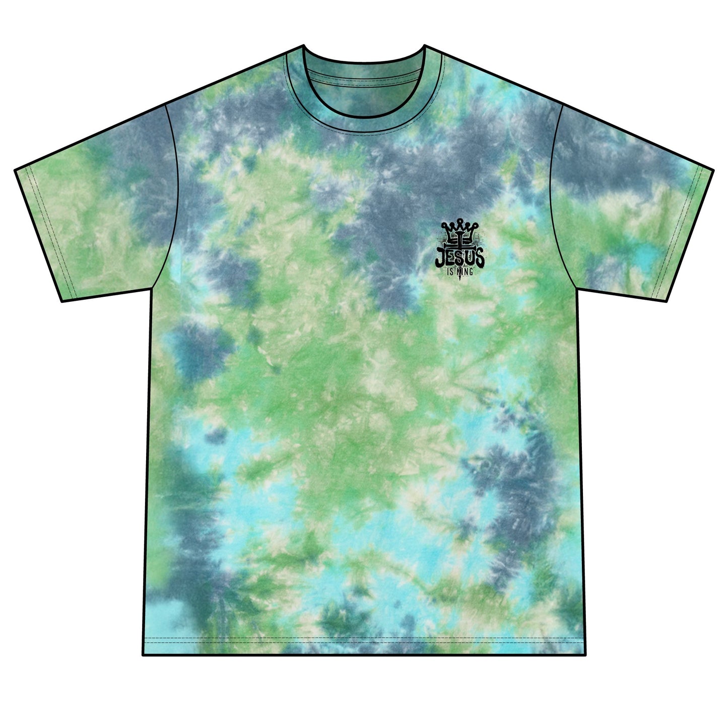 MTF322 - Jesus Is King Tie-Dye