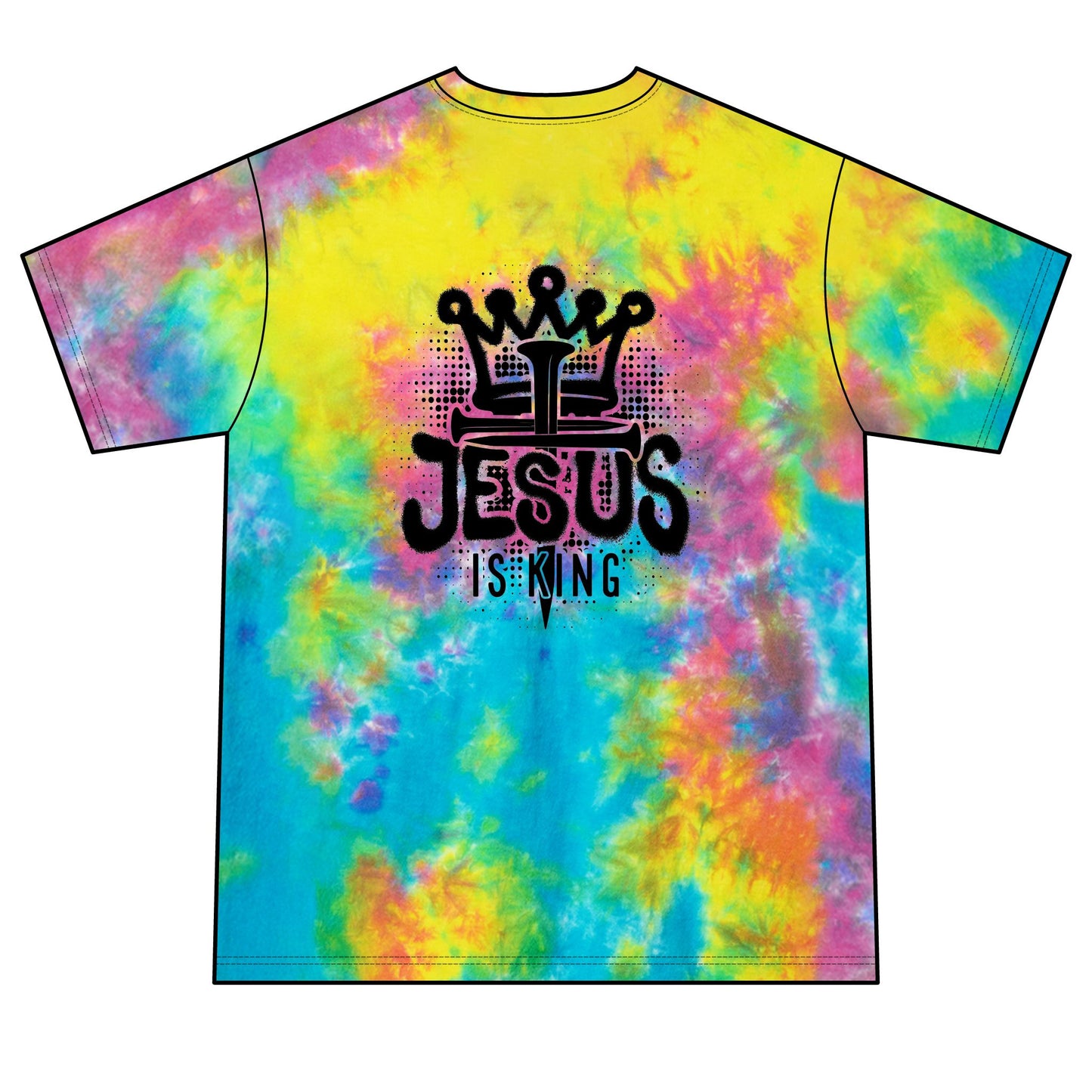 MTF322 - Jesus Is King Tie-Dye