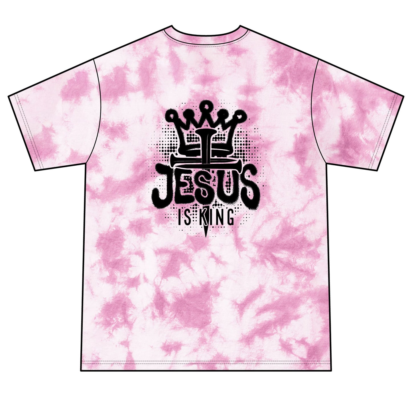 MTF322 - Jesus Is King Tie-Dye